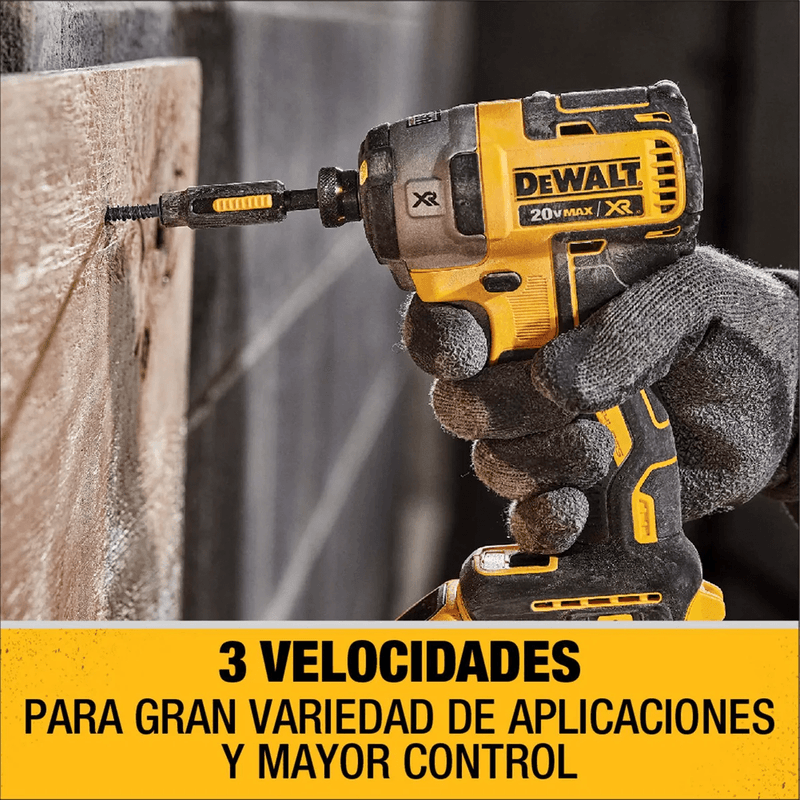 Ripley - TALADRO PERCUTOR 1/2'' 20V BRUSHLESS + ATORNILLADOR IMPACTO 1/4''  20V DEWALT DCK223D2