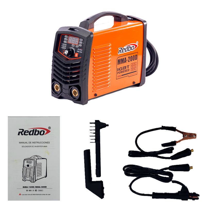 Soldadora-Inverter-MMA-200D-Redbo